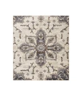 Jordan Eva Ivory/Blue Traditional Medallion Area Rug