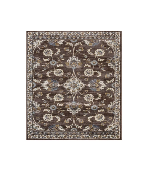 Jordan Bea Brown Traditional Floral Area Rug