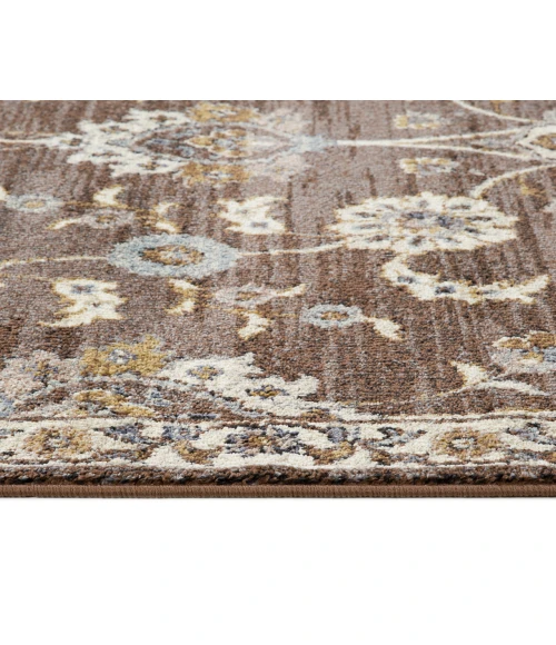 Jordan Bea Brown Traditional Floral Area Rug