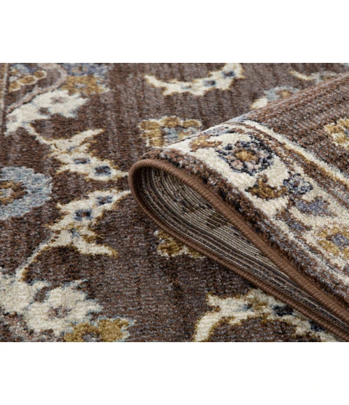 Jordan Bea Brown Traditional Floral Area Rug