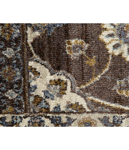 Jordan Bea Brown Traditional Floral Area Rug