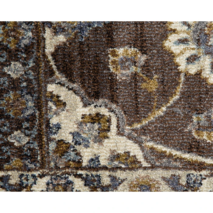 Jordan Bea Brown Traditional Floral Area Rug