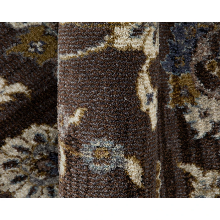 Jordan Bea Brown Traditional Floral Area Rug
