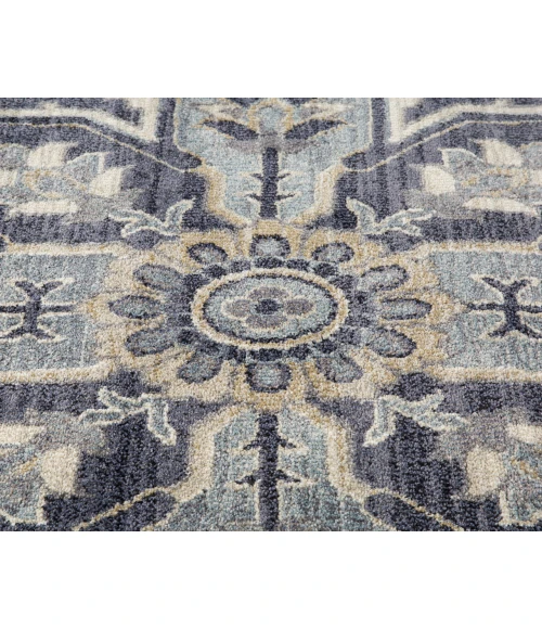Jordan Eva Purple Traditional Medallion Area Rug
