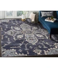 Jordan Eva Purple Traditional Medallion Area Rug