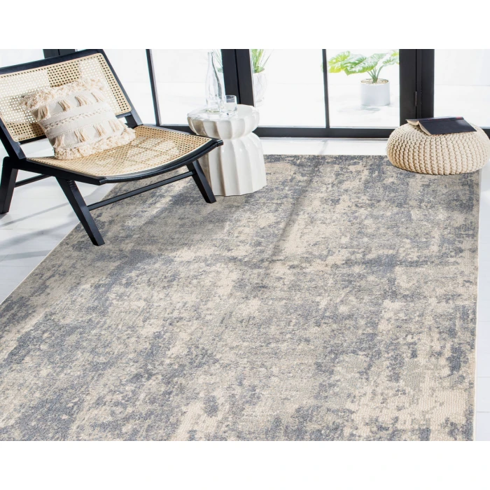 Jordan Cary Light Gray Modern Abstract Area Rug
