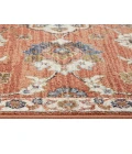 Jordan Bea Orange Traditional Floral Area Rug