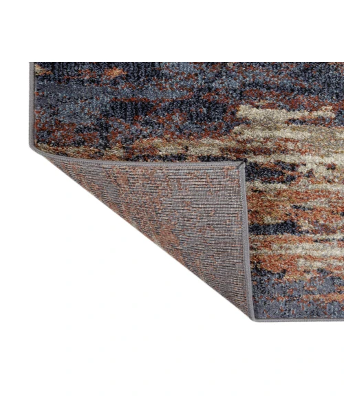 Jordan Delia Rust Modern Abstract Area Rug