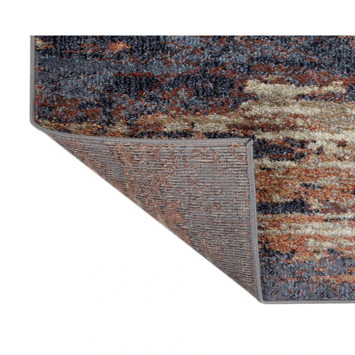 Jordan Delia Rust Modern Abstract Area Rug