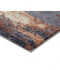 Jordan Delia Rust Modern Abstract Area Rug