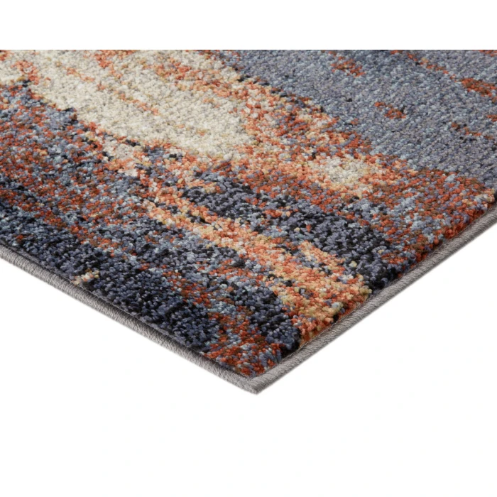 Jordan Delia Rust Modern Abstract Area Rug