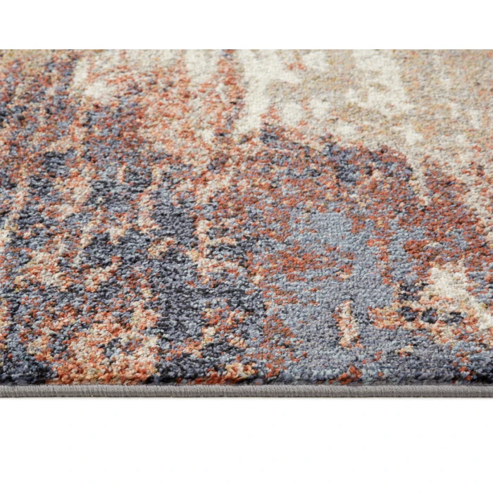 Jordan Delia Rust Modern Abstract Area Rug