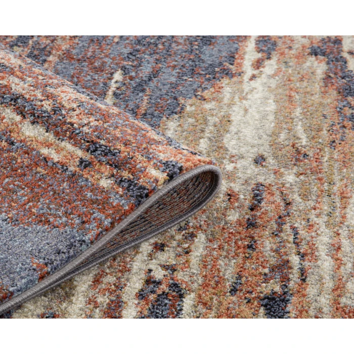 Jordan Delia Rust Modern Abstract Area Rug