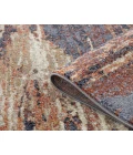 Jordan Delia Rust Modern Abstract Area Rug