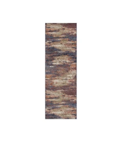 Amer Jordan Delia Rust Modern Abstract Runner Rug 2'7" x 10"