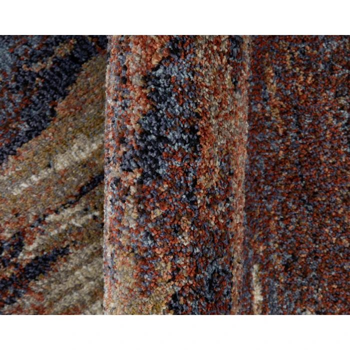 Jordan Delia Rust Modern Abstract Area Rug