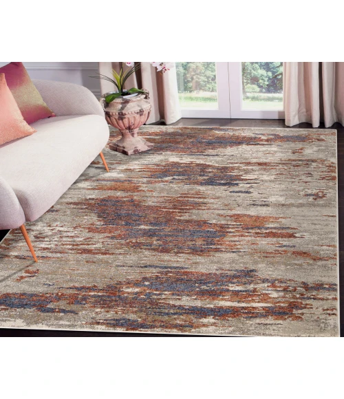 Jordan Delia Beige Modern Abstract Area Rug