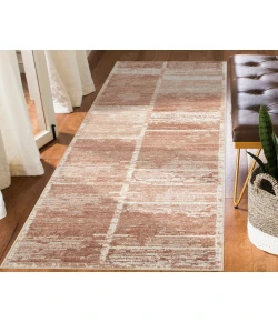 Amer Jordan Aly Sand Modern Geometric Runner Rug 2'7" x 10"