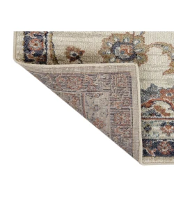 Amer Jordan Bea Ivory Traditional Floral Runner Rug 2'7" x 10"