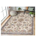 Jordan Bea Ivory Traditional Floral Area Rug