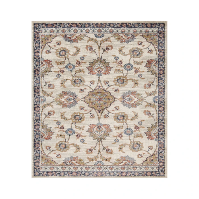 Jordan Bea Ivory Traditional Floral Area Rug