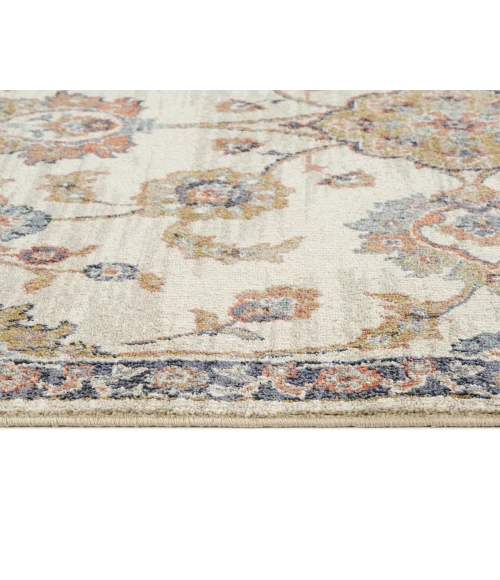 Jordan Bea Ivory Traditional Floral Area Rug