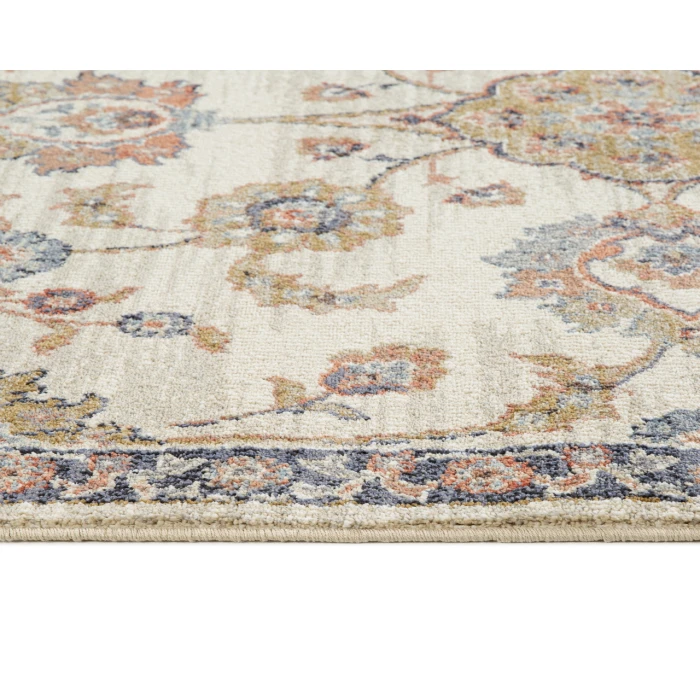 Jordan Bea Ivory Traditional Floral Area Rug