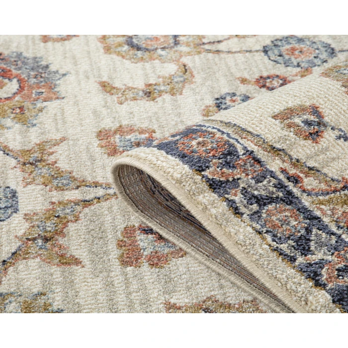 Jordan Bea Ivory Traditional Floral Area Rug