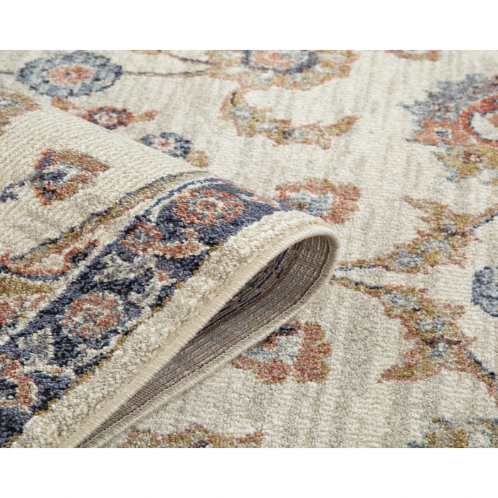Jordan Bea Ivory Traditional Floral Area Rug