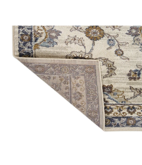 Jordan Bea Ivory/Charcoal Traditional Floral Area Rug