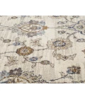 Jordan Bea Ivory/Charcoal Traditional Floral Area Rug