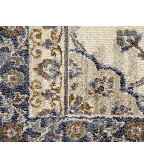 Jordan Bea Ivory/Charcoal Traditional Floral Area Rug