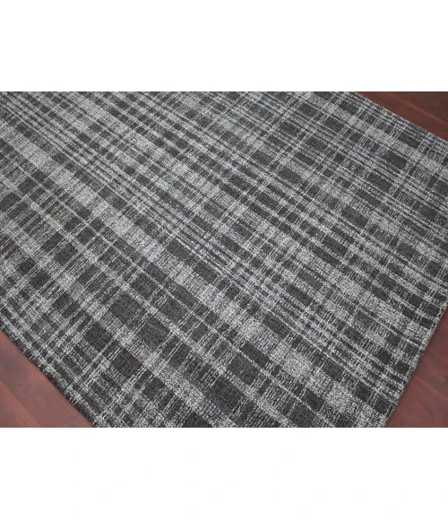 Amer Laurel Turlen Charcoal Hand-Tufted Wool Area Rug 7'6"x9'6"