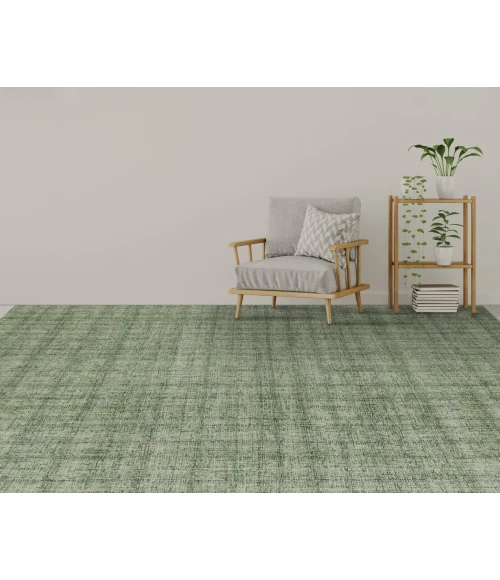 Amer Laurel Turlen Light Green Hand-Tufted Wool Area Rug 7'6"x9'6"