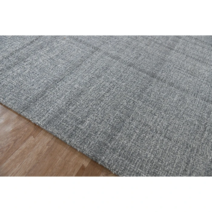 Amer Laurel Turlen Gray Hand-Tufted Wool Area Rug 7'6"x9'6"