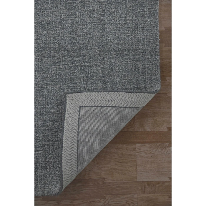 Amer Laurel Turlen Gray Hand-Tufted Wool Area Rug 7'6"x9'6"