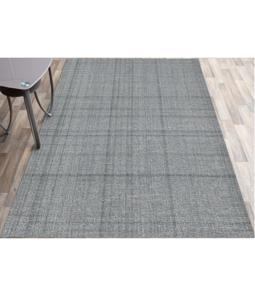 Amer Laurel Turlen Gray Hand-Tufted Wool Area Rug 7'6"x9'6"