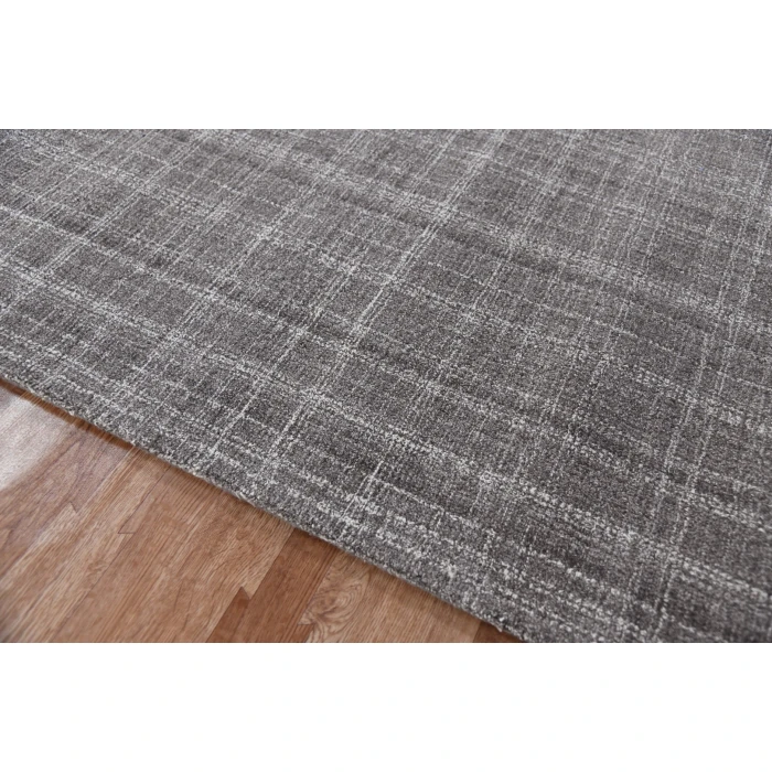 Amer Laurel Turlen Graphite Hand-Tufted Wool Area Rug 7'6"x9'6"