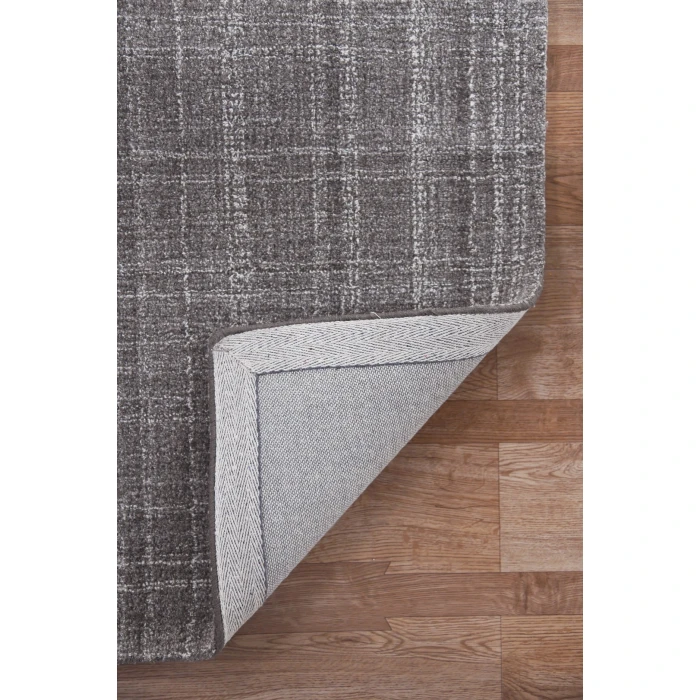 Amer Laurel Turlen Graphite Hand-Tufted Wool Area Rug 7'6"x9'6"