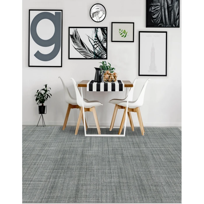 Amer Laurel Turlen Sea Blue Hand-Tufted Wool Area Rug 5'x7'6"