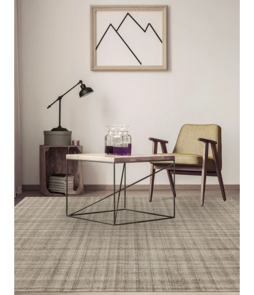 Amer Laurel Turlen Champagne Hand-Tufted Wool Area Rug 7'6"x9'6"