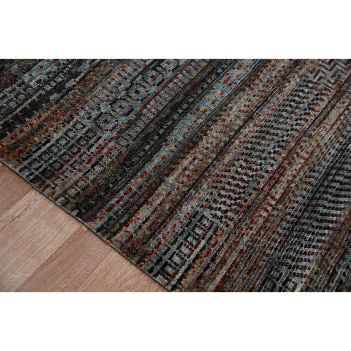 Amer Legacy Eustace Dark Red Hand-Knotted Wool Area Rug 2'x3'
