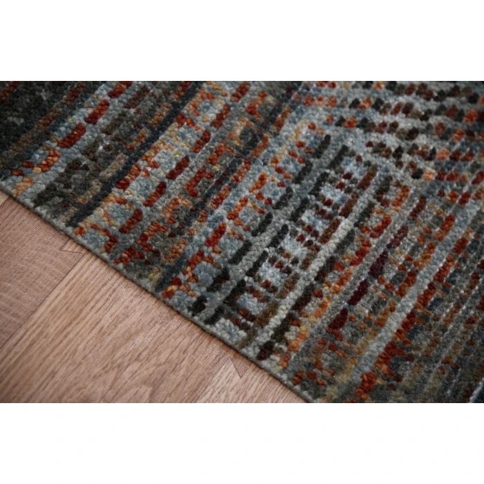 Amer Legacy Eustace Dark Red Hand-Knotted Wool Area Rug 2'x3'