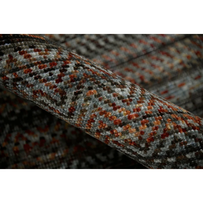 Amer Legacy Eustace Dark Red Hand-Knotted Wool Area Rug 2'x3'