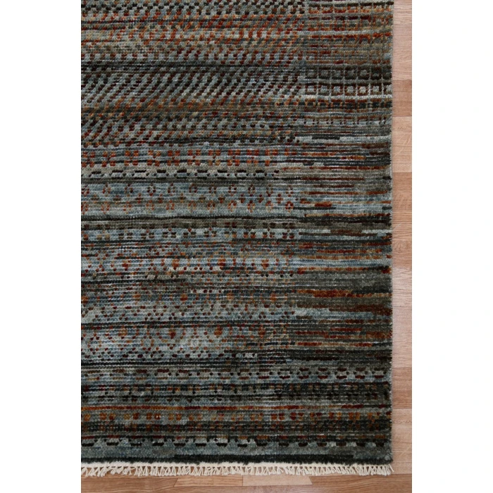Amer Legacy Eustace Dark Red Hand-Knotted Wool Area Rug 2'x3'