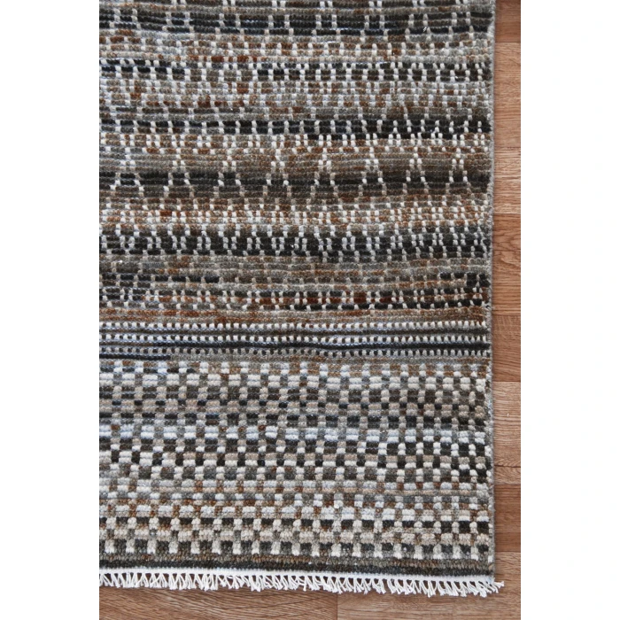 Amer Legacy Alden Gray Hand-Knotted Wool Area Rug 10'x14'