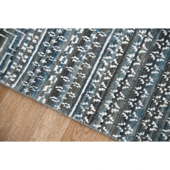 Amer Legacy Aleyn Blue Hand-Knotted Wool Blend Area Rug 2'x3'