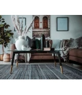 Amer Legacy Aleyn Blue Hand-Knotted Wool Blend Area Rug 2'x3'