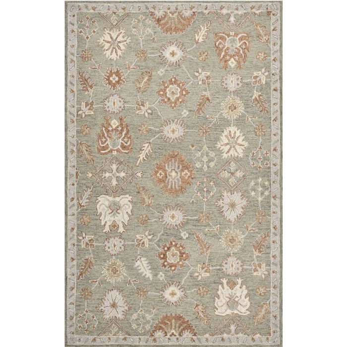 Amer Lewis Khaki LEW-1 3ft.6in. X 5ft.6in. Rect. Rug