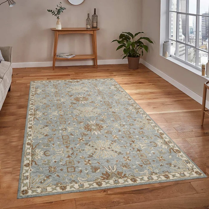 Amer Lewis Blue LEW-3 3ft.6in. X 5ft.6in. Rect. Rug